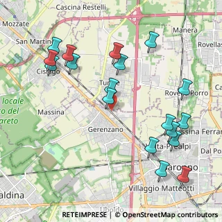Mappa Via Cristoforo Colombo, 21040 Gerenzano VA, Italia (2.26667)