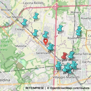 Mappa Via Cristoforo Colombo, 21040 Gerenzano VA, Italia (2.464)