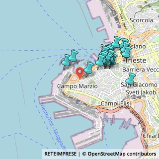 Mappa Via D. Economo G. E, 34123 Trieste TS, Italia (0.833)