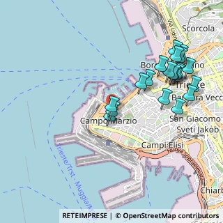 Mappa Via D. Economo G. E, 34123 Trieste TS, Italia (1.1005)