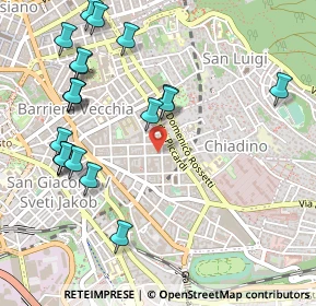 Mappa Via Pio Riego Gambini, 34141 Trieste TS, Italia (0.5915)