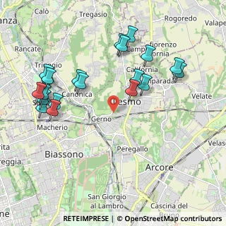 Mappa Via Begaggina, 20855 Lesmo MB, Italia (2.235)