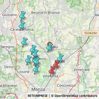Mappa Via Begaggina, 20855 Lesmo MB, Italia (4.10769)