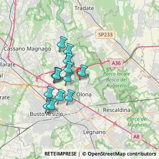 Mappa Piazza XXV Aprile, 21055 Gorla Minore VA, Italia (2.92357)