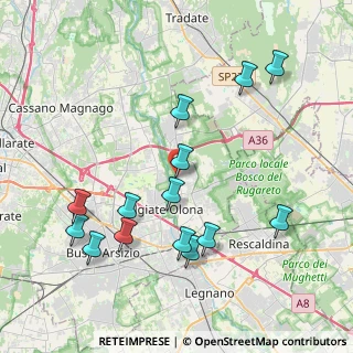 Mappa Piazza XXV Aprile, 21055 Gorla Minore VA, Italia (4.27357)