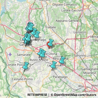 Mappa Piazza XXV Aprile, 21055 Gorla Minore VA, Italia (7.61)