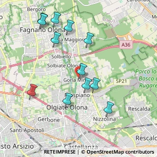 Mappa Piazza XXV Aprile, 21055 Gorla Minore VA, Italia (2.12917)