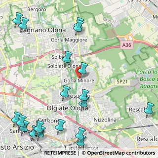 Mappa Piazza XXV Aprile, 21055 Gorla Minore VA, Italia (3.144)