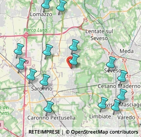 Mappa Via Guglielmo Oberdan, 20815 Lentate sul Seveso MB, Italia (4.86)