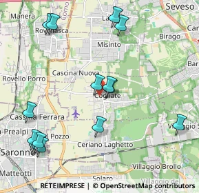 Mappa Via Guglielmo Oberdan, 20815 Lentate sul Seveso MB, Italia (2.40571)