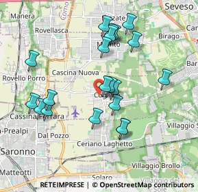 Mappa Via Guglielmo Oberdan, 20815 Lentate sul Seveso MB, Italia (1.8315)