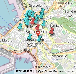 Mappa Via Panfilo Castaldi, 34137 Trieste TS, Italia (0.7805)