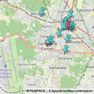 Mappa Via Cavallotti Felice, 21010 Cardano Al Campo VA, Italia (2.0225)