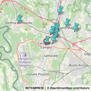 Mappa Via Cavallotti Felice, 21010 Cardano Al Campo VA, Italia (3.44727)