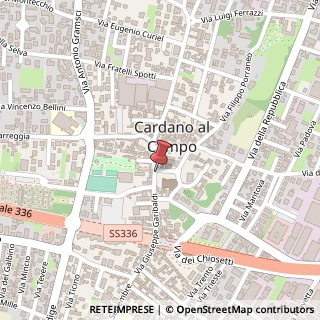 Mappa Piazza mazzini giuseppe 11, 21010 Cardano al Campo, Varese (Lombardia)