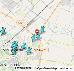 Mappa Via Varsavia, 30027 San Donà di Piave VE, Italia (2.40167)