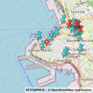 Mappa Via dell'Università, 34123 Trieste TS, Italia (1.1375)