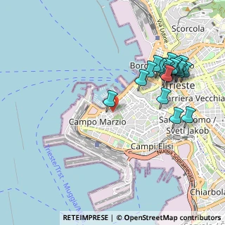 Mappa Via dell'Università, 34123 Trieste TS, Italia (1.1025)