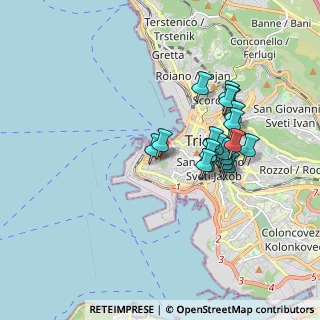 Mappa Via dell'Università, 34123 Trieste TS, Italia (1.55368)