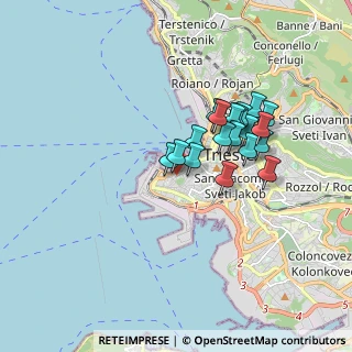 Mappa Via dell'Università, 34123 Trieste TS, Italia (1.39474)