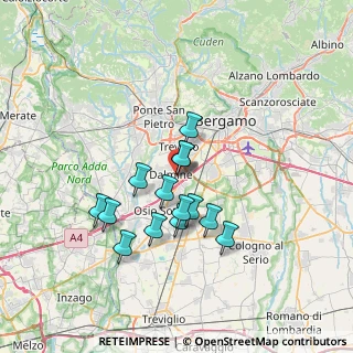 Mappa Via Locatelli Antonio, 24044 Dalmine BG, Italia (5.64643)