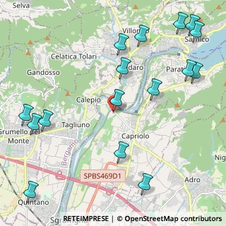 Mappa Via Calepio, 25031 Capriolo BS, Italia (2.81625)