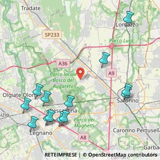 Mappa Via Virgilio, 21040 Cislago VA, Italia (5.53)