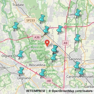 Mappa Via Virgilio, 21040 Cislago VA, Italia (4.91714)