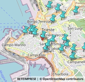 Mappa Via Donato Bramante, 34131 Trieste TS, Italia (0.98684)