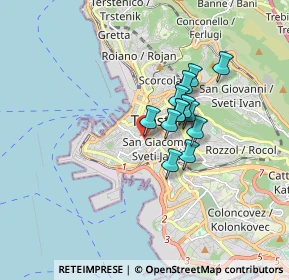 Mappa Via Giambattista Tiepolo, 34143 Trieste TS, Italia (1.12462)