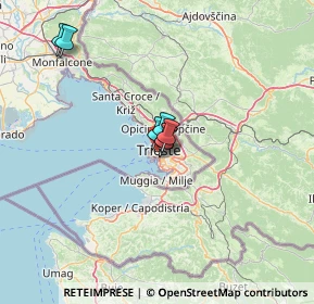 Mappa Via Giambattista Tiepolo, 34143 Trieste TS, Italia (21.42909)