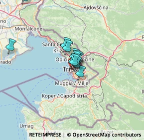 Mappa Via Donato Bramante, 34131 Trieste TS, Italia (7.71667)