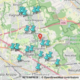 Mappa Via Cesare Battisti, 21055 Gorla Minore VA, Italia (2.495)