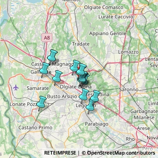 Mappa Via Roma, 74020 Gorla Minore VA, Italia (4.544)