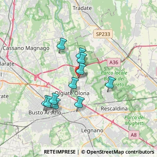 Mappa Via Roma, 74020 Gorla Minore VA, Italia (3.14636)