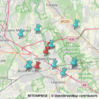 Mappa Via Roma, 74020 Gorla Minore VA, Italia (4.205)