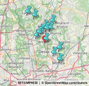 Mappa Via Lazzaretto, 20831 Seregno MB, Italia (5.38)