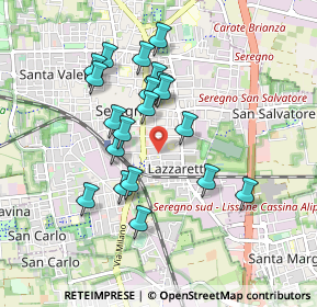 Mappa Via Lazzaretto, 20831 Seregno MB, Italia (0.8065)