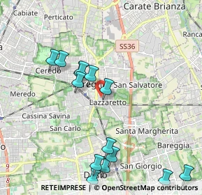 Mappa Via Lazzaretto, 20831 Seregno MB, Italia (2.27)