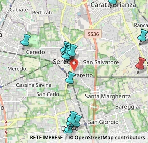 Mappa Via Lazzaretto, 20831 Seregno MB, Italia (2.381)