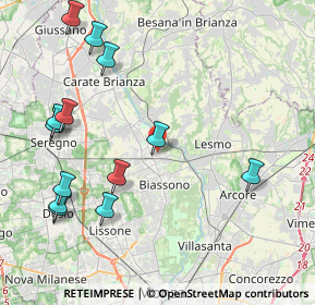 Mappa Via Filippo Turati, 20845 Sovico MB, Italia (4.88154)