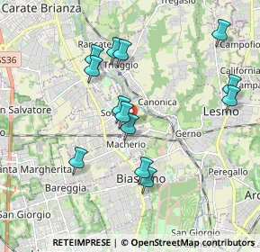 Mappa Via Filippo Turati, 20845 Sovico MB, Italia (1.84385)