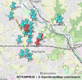 Mappa Via Filippo Turati, 20845 Sovico MB, Italia (0.973)