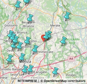 Mappa Via Cascina Cazzù, 20865 Usmate Velate MB, Italia (10.246)