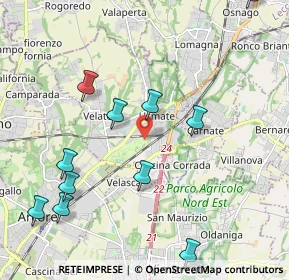 Mappa Via Cascina Cazzù, 20865 Usmate Velate MB, Italia (2.5275)