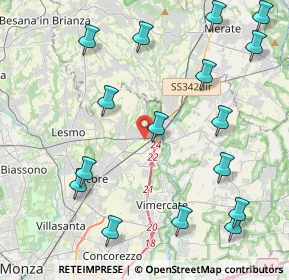 Mappa Via Cascina Cazzù, 20865 Usmate Velate MB, Italia (5.14688)