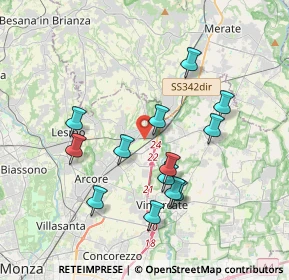 Mappa Via Cascina Cazzù, 20865 Usmate Velate MB, Italia (3.49923)