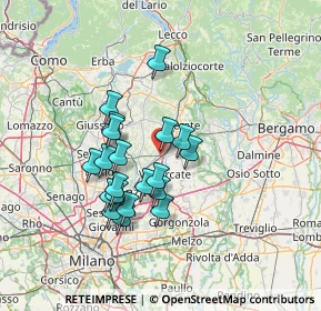 Mappa Via Cascina Cazzù, 20865 Usmate Velate MB, Italia (11.5855)