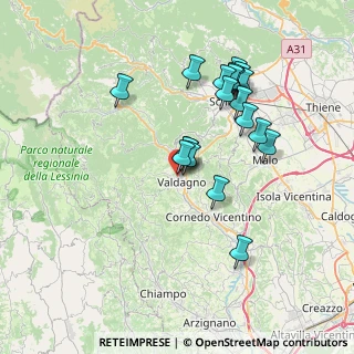 Mappa 36078 Valdagno VI, Italia (6.821)