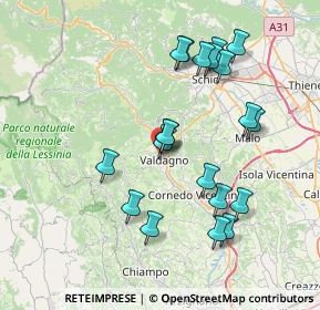 Mappa 36078 Valdagno VI, Italia (7.386)